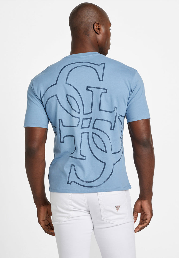 Short Sleeves Basic Distrssed Quattro G Tee