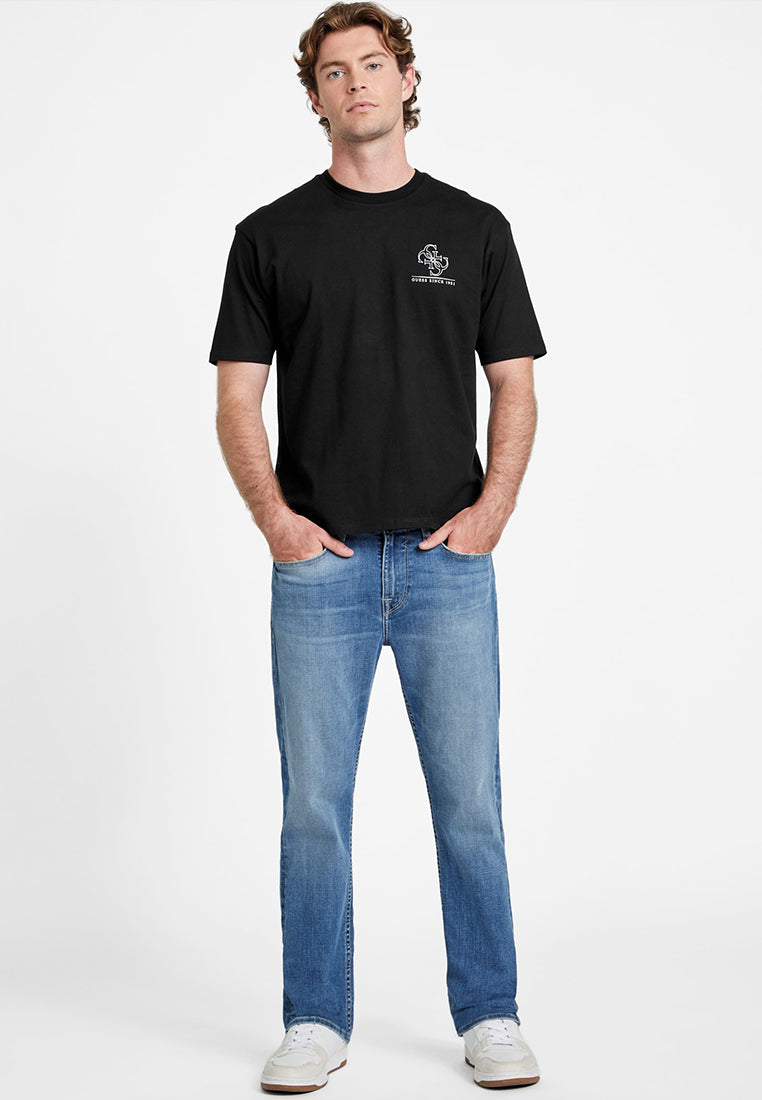 Short Sleeves Basic Distrssed Quattro G Tee