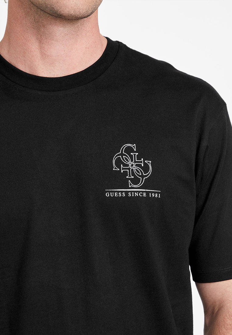 Short Sleeves Basic Distrssed Quattro G Tee