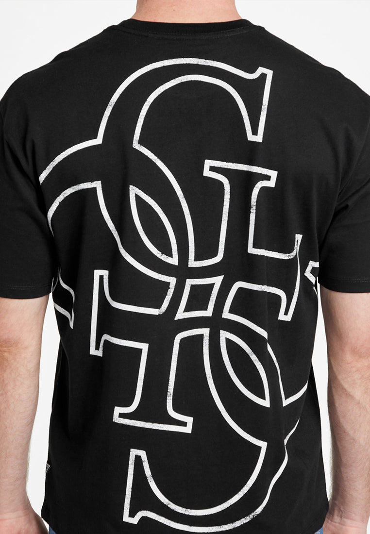 Short Sleeves Basic Distrssed Quattro G Tee