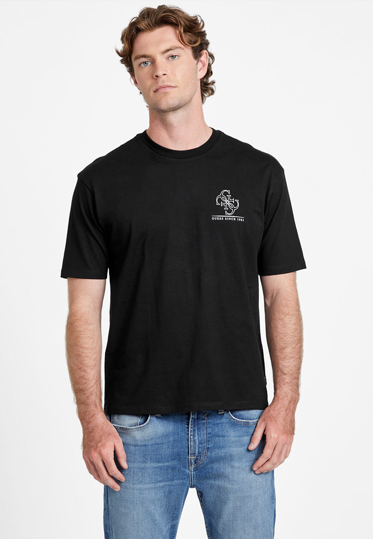 Short Sleeves Basic Distrssed Quattro G Tee