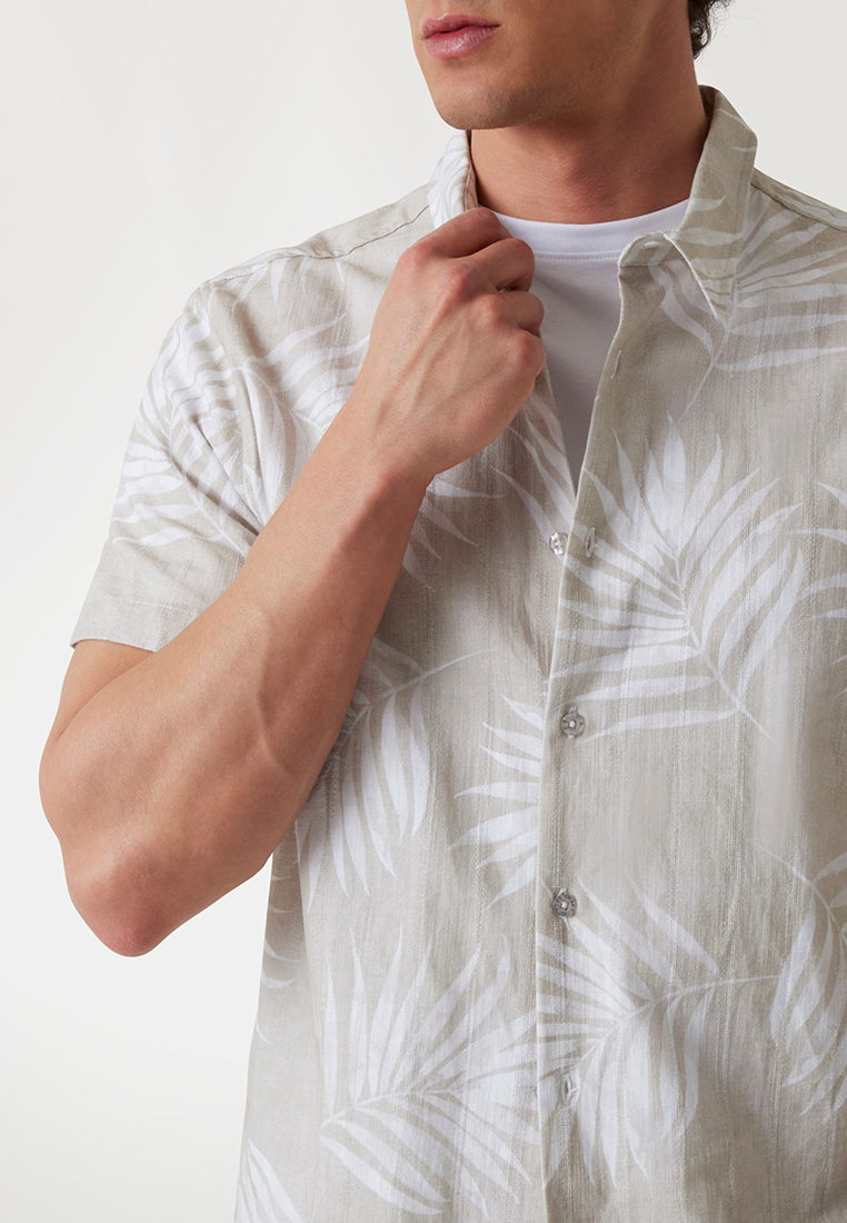 Slub Woven Palm Shirt