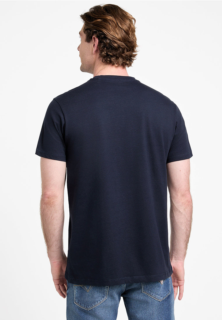 Shortsleeves Crew Neck Flower Embro Tee