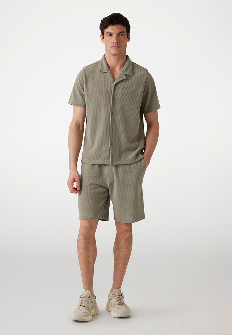 Baron Textured Knit Shirt