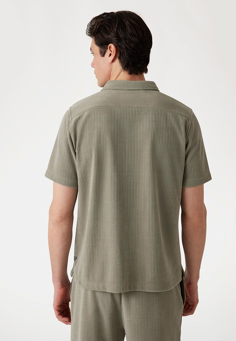 Baron Textured Knit Shirt