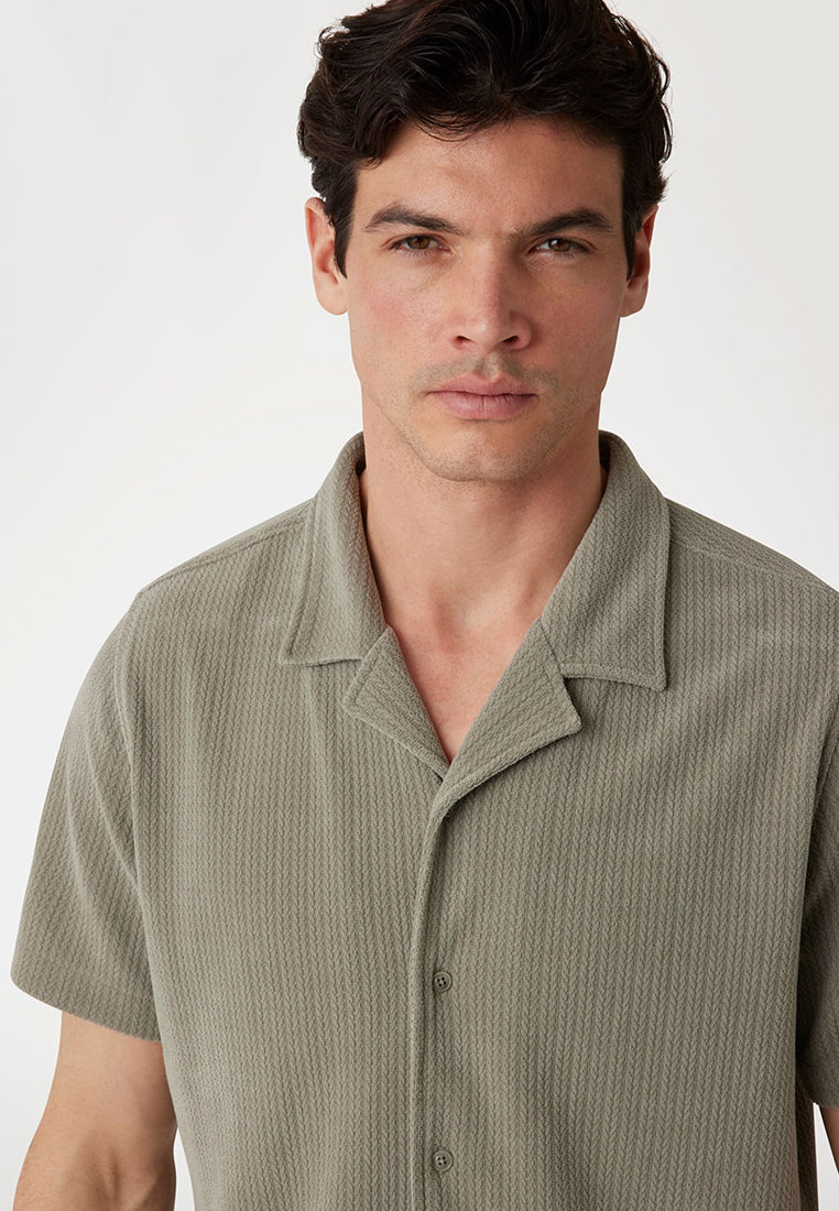 Baron Textured Knit Shirt