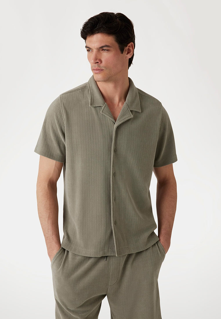 Baron Textured Knit Shirt