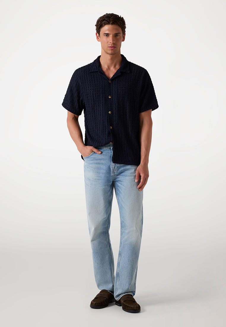 Liam Jacquard Knit Shirt