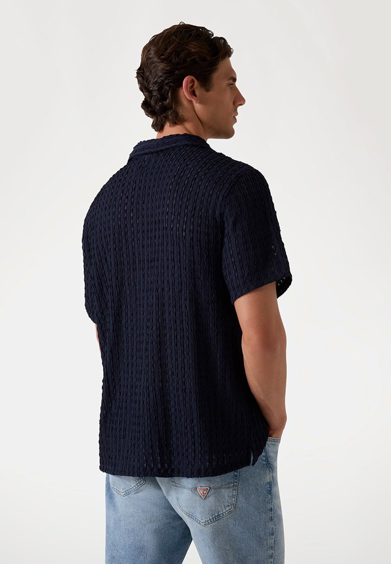 Liam Jacquard Knit Shirt – GUESS Philippines