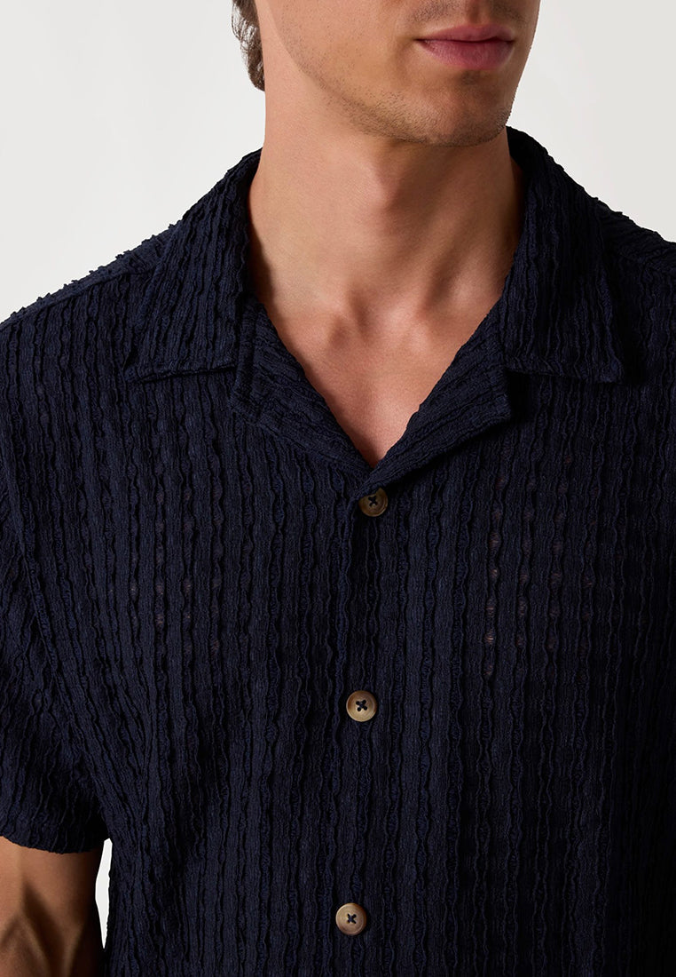 Liam Jacquard Knit Shirt