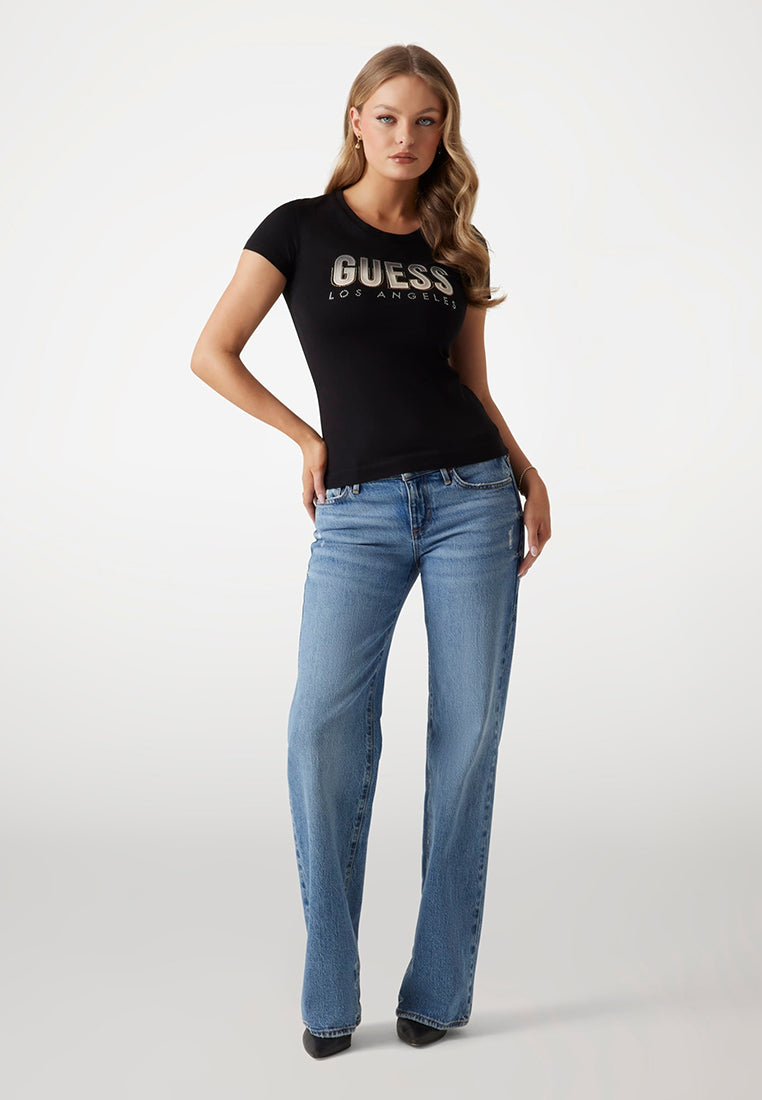 Glitter Degrade Logo Tee