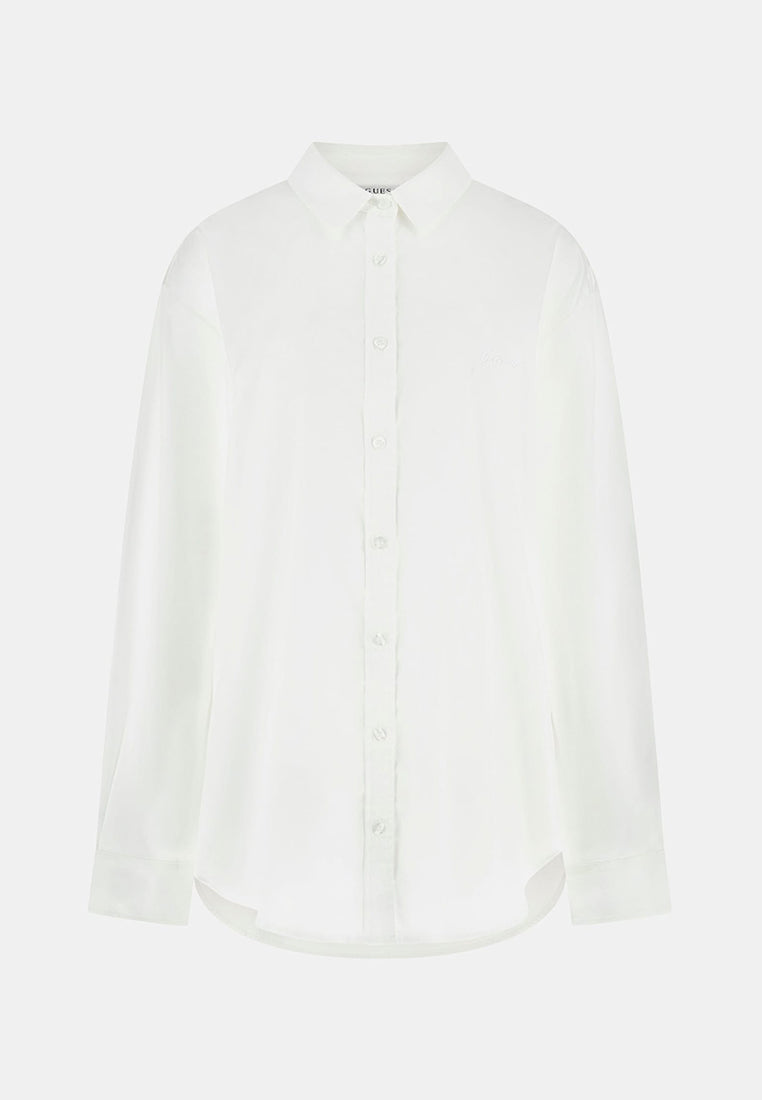 Long Sleeves Oversized Poplin Shirt