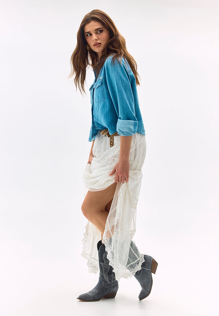 Longsleeves Wren Denim Top