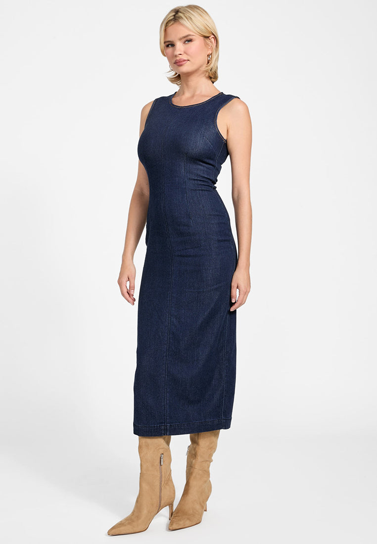 Sleeveless Dahlia Denim Dress