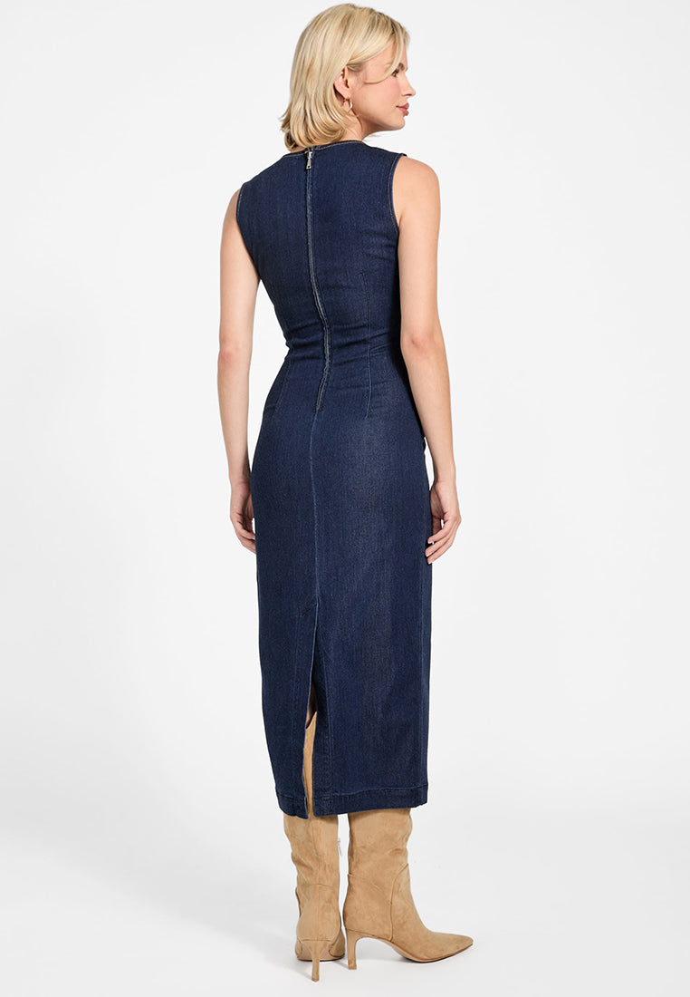 Sleeveless Dahlia Denim Dress