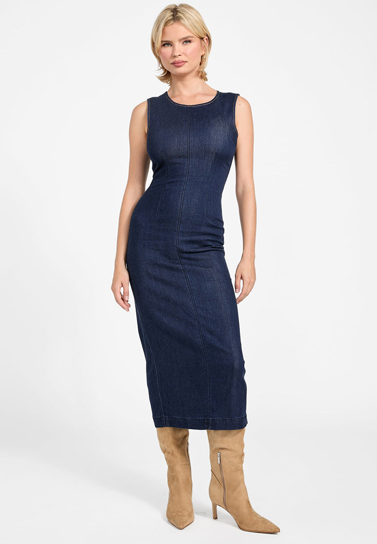 Sleeveless Dahlia Denim Dress
