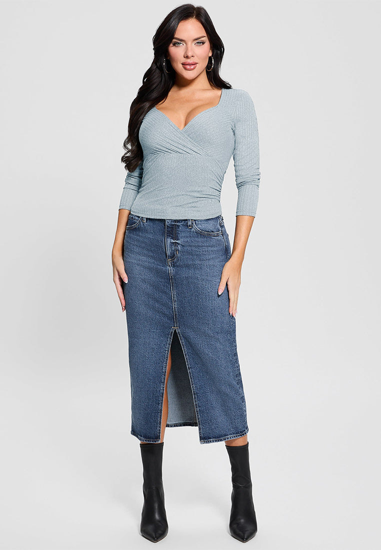 Amira Shirred Rib Top