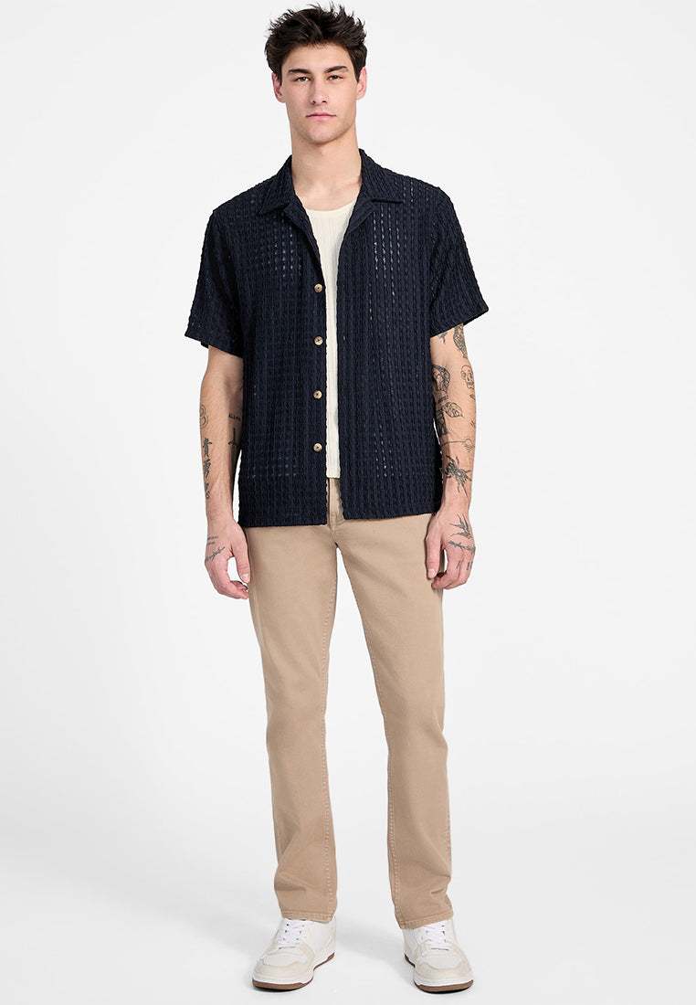 Liam Jacquard Knit Shirt