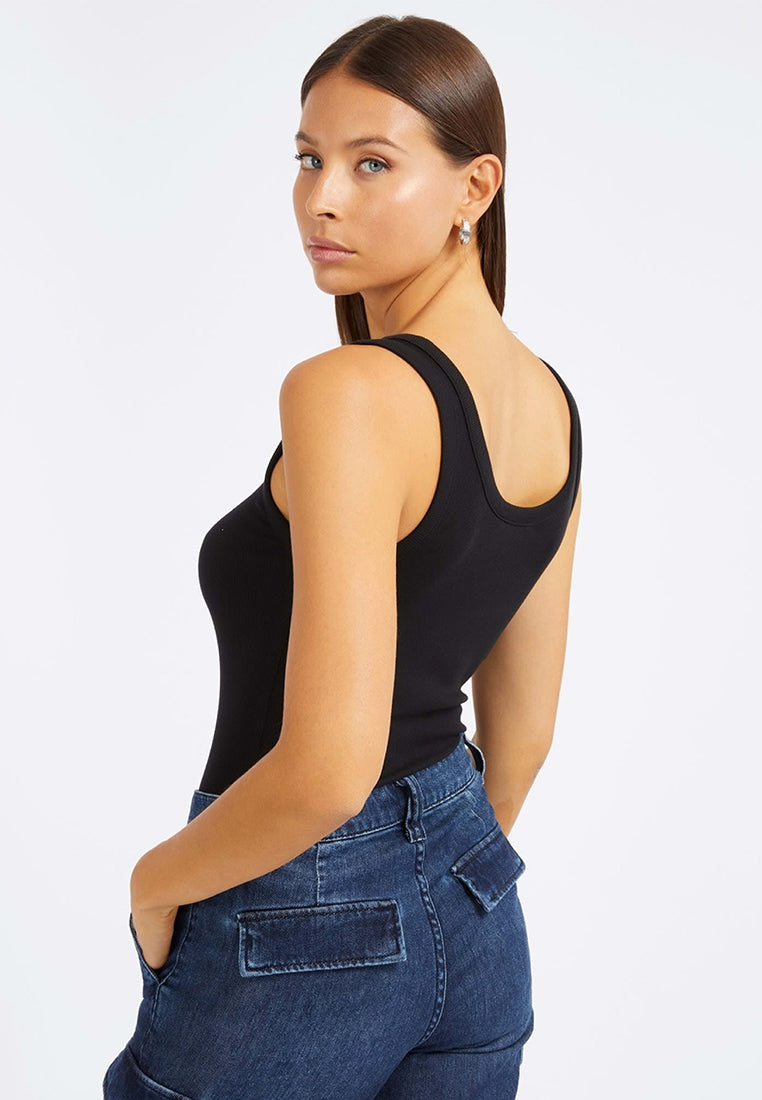 Eco Triangle Bling Ribbed Tank