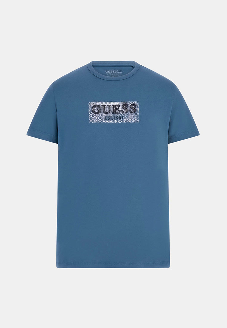 Short Sleeves Crew Neck Guess Box Tee