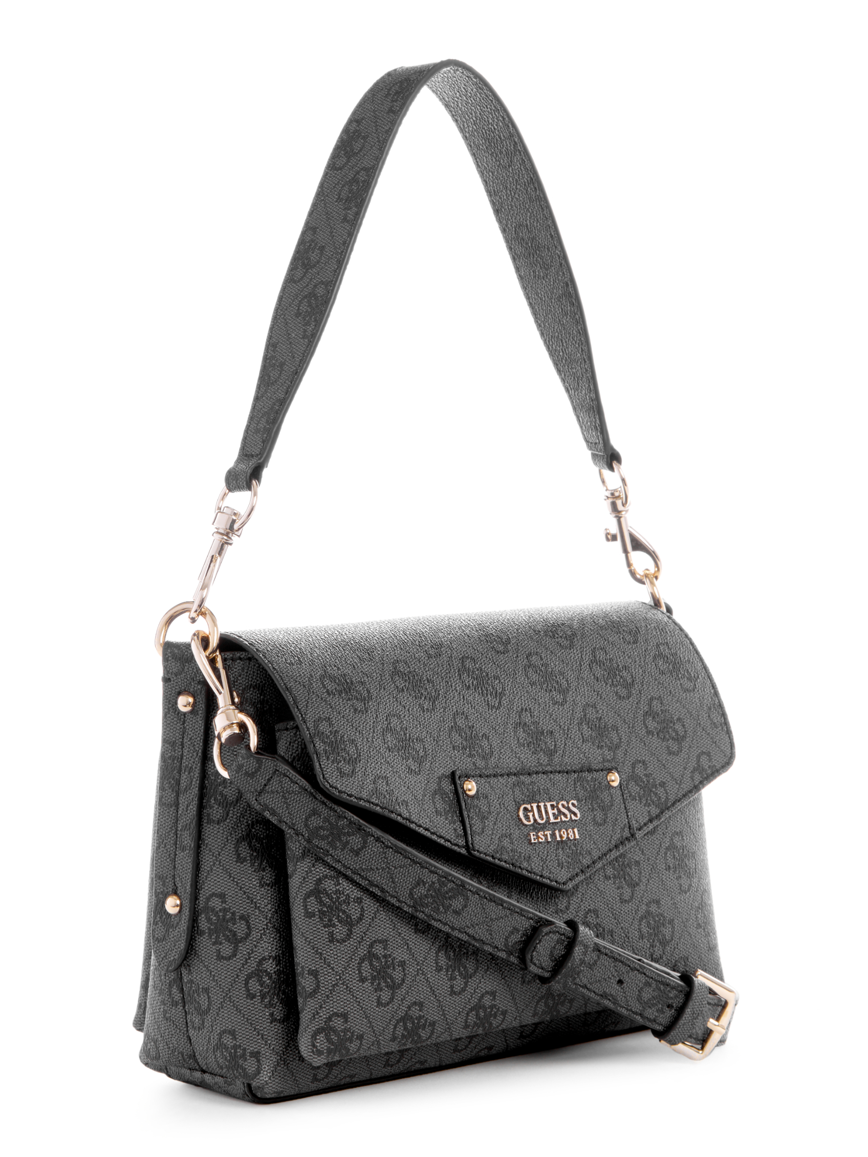 ECO BRENTON FLAP SHOULDER BAG | Guess Philippines