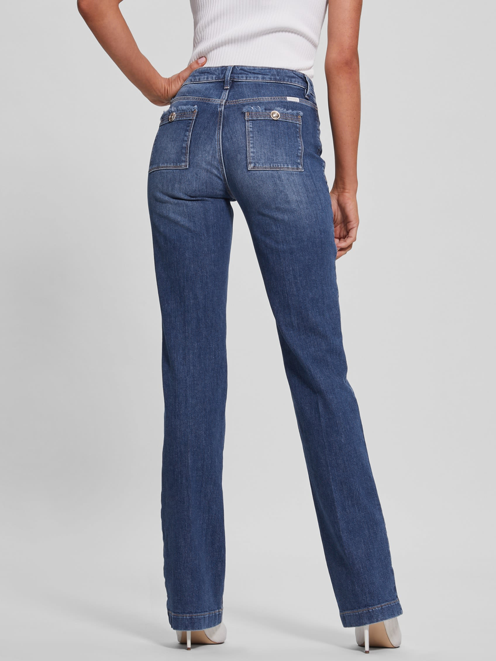 ECO SEXY STRAIGHT-LEG MARINA JEANS | Guess Philippines