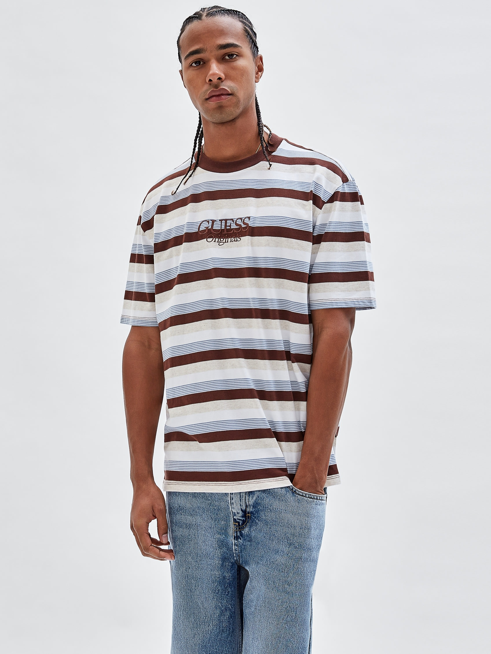 GUESS Originals COLE HEATHER STRIPE TEE | Guess Philippines