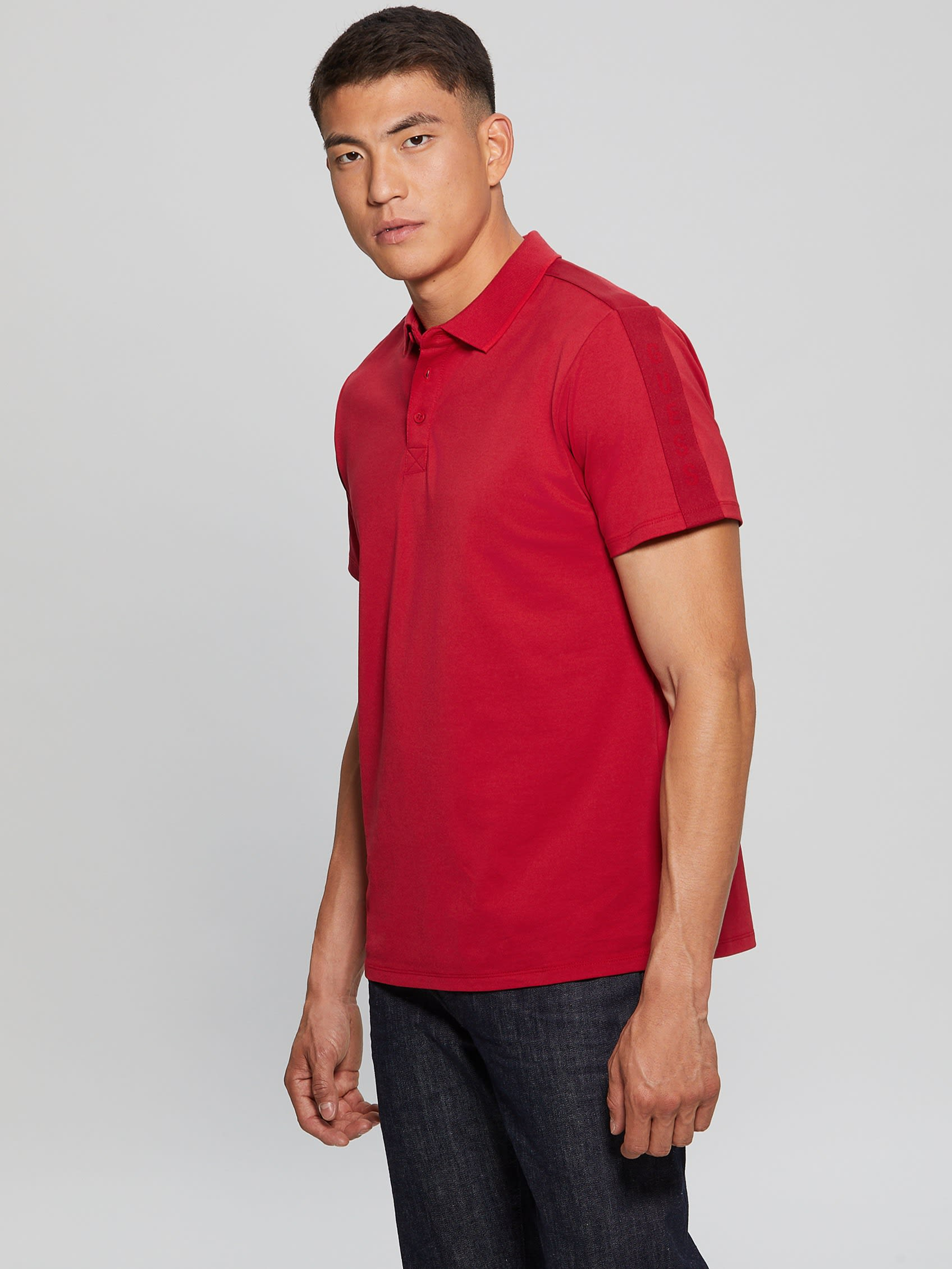 ESSENTIAL PAUL PIQUE TAPE POLO | Guess Philippines