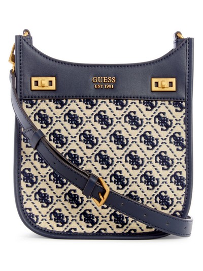 GUESS Katey Mini Top Zip Shoulder Bag Olive