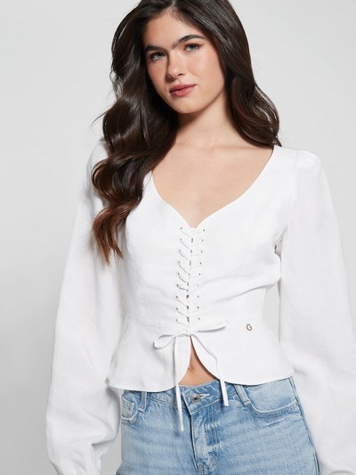 Federica Lace Up Top