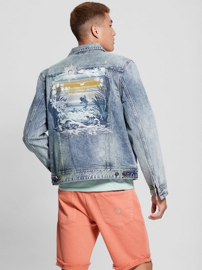 ECO DILLON EMBROIDERED DENIM JACKET