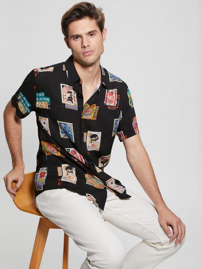 Eco Rayon Post Card Shirt