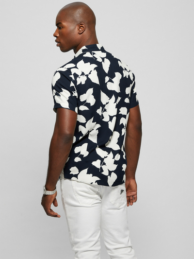 ECO RAYON SHADOW FLORAL SHIRT