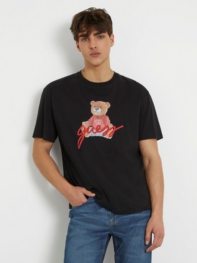 GUESS Logo Bear Tee