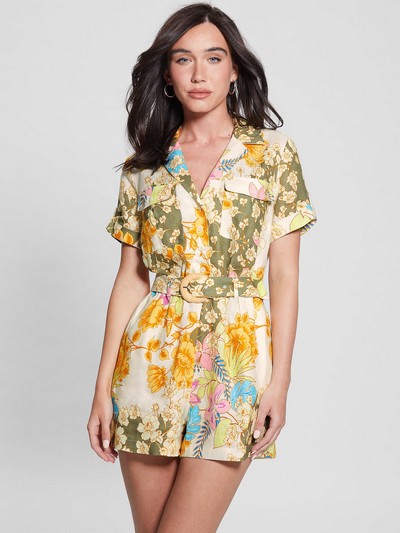 Cindy Linen Romper