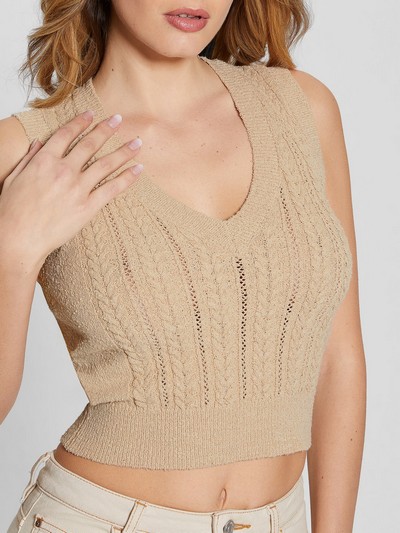 Open Cable Dyana Sweater Vest