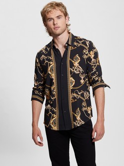 Eco Rayon Gold Chain Shirt