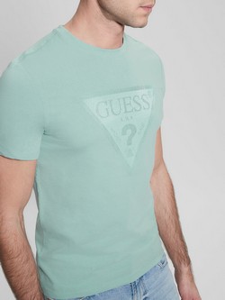 Eco Crew Neck Shiny Gel Triangle Tee